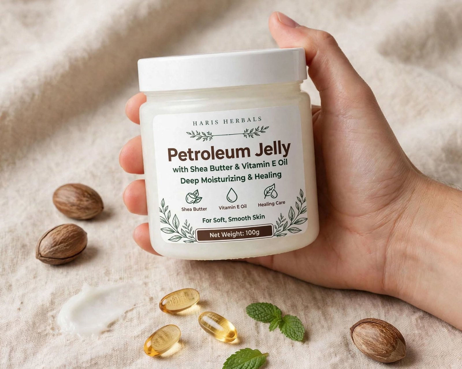 Petroleum jelly with sheabutter